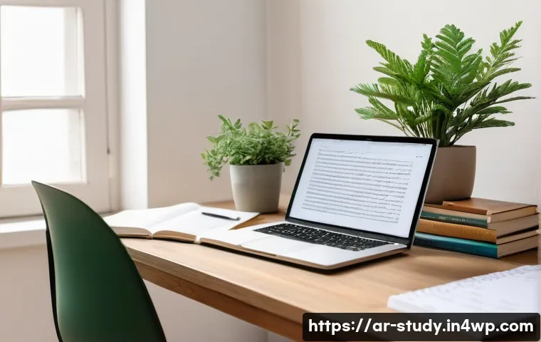 온라인 학습 시 주의해야 할 오류와 해결책 - **Prompt 1: Focused Study Environment with Clear Goals**
    A wide shot of a neatly organized, brig...